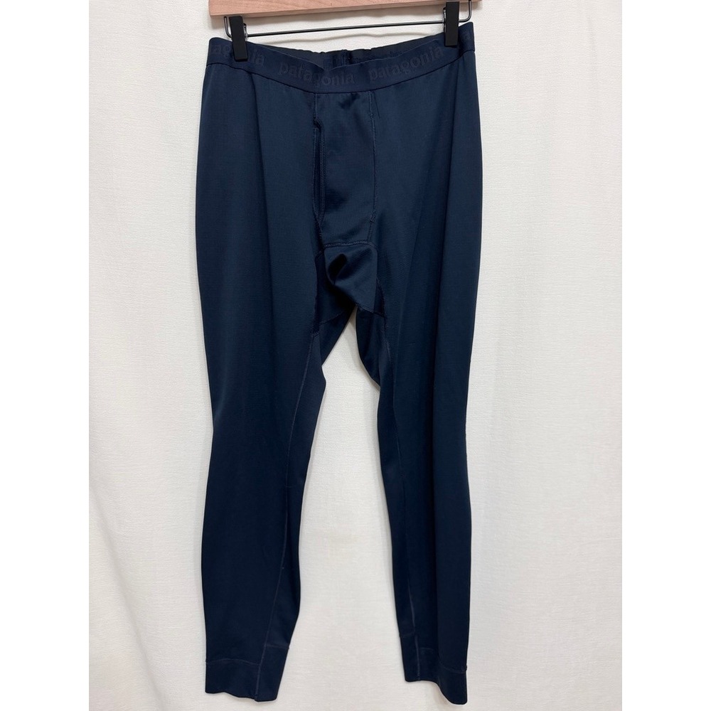 Patagonia Navy Blue Capilene Midweight Thermal Base Layer Bottom Pants Men Small